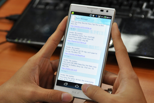 Tin nhắn rác: Không tải về cũng tốn tiền 1