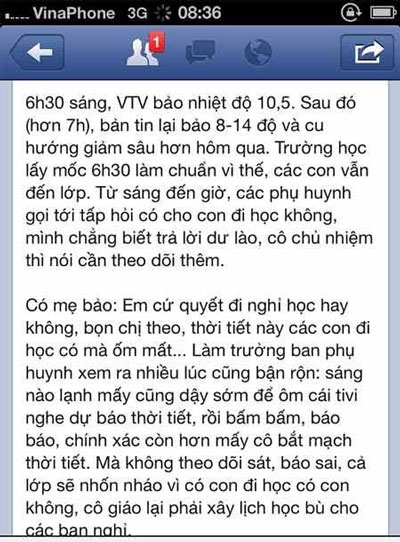 Bi hài chuyện"bám ông thời tiết" đi học 1