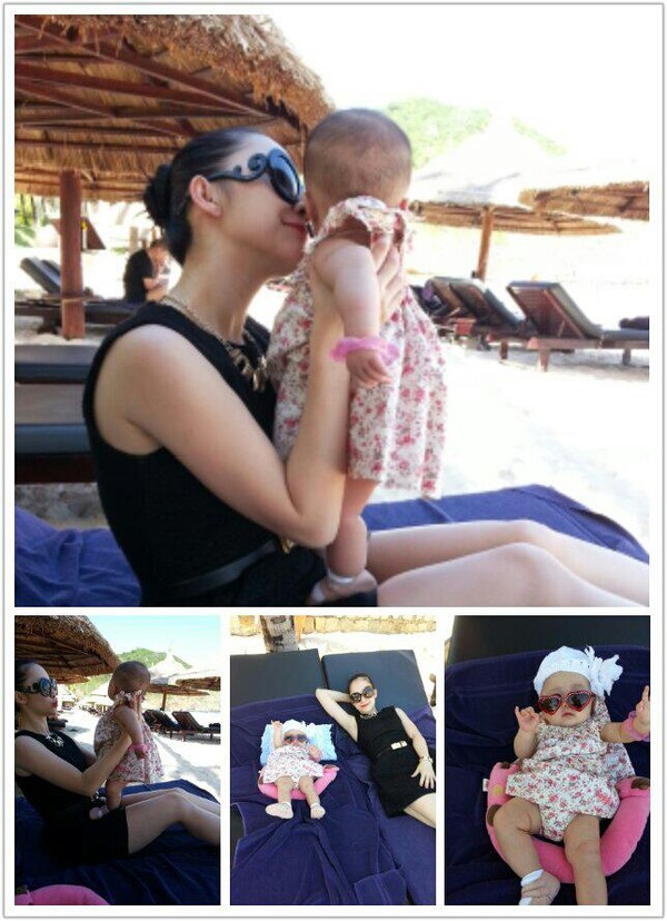 Linh Nga khoe ảnh con g&aacute;i đi chơi Tết 1