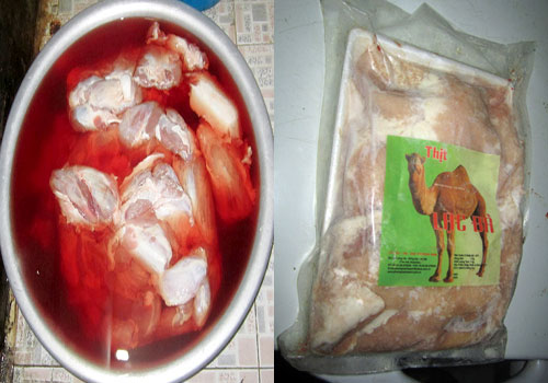 Trung Quốc bắt giữ nh&oacute;m l&agrave;m thịt giả g&acirc;y ung thư 1