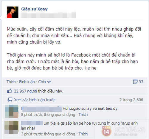 Gi&aacute;o sư C&ugrave; Trọng Xoay bận rộn chuẩn bị đ&aacute;m cưới 1