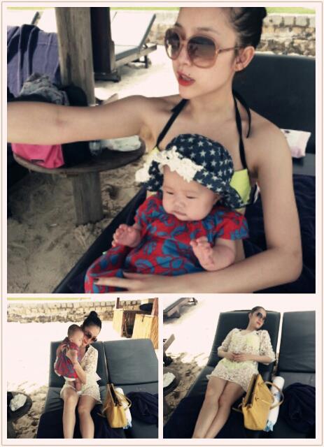 Linh Nga khoe ảnh con g&aacute;i đi chơi Tết 2