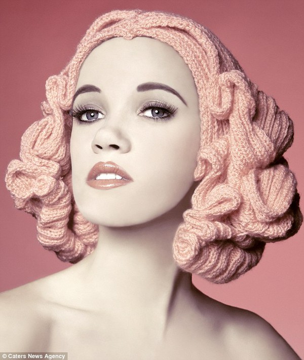 Những m&aacute;i t&oacute;c giả tuyệt đẹp từ... len 1