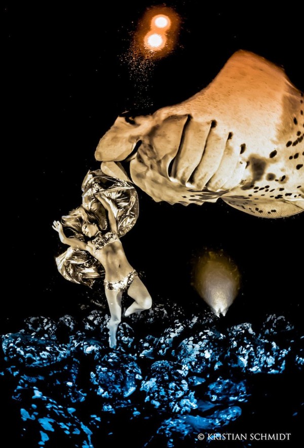 Bộ ảnh người đẹp nhảy m&uacute;a c&ugrave;ng c&aacute; đuối 5