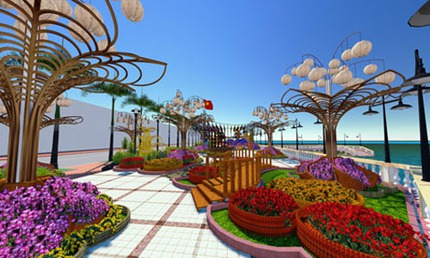 L&agrave;m đường hoa xu&acirc;n 17 tỷ đồng biểu tượng rắn 1