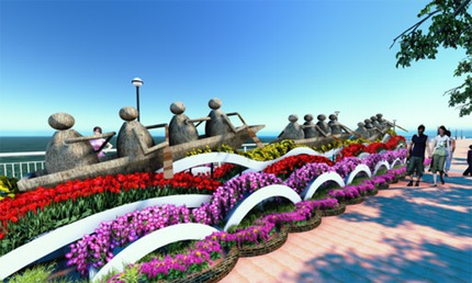 L&agrave;m đường hoa xu&acirc;n 17 tỷ đồng biểu tượng rắn 4