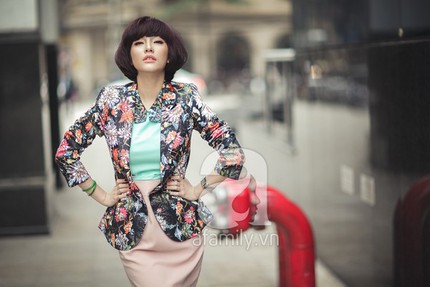 Thanh lịch với trang phục c&ocirc;ng sở họa tiết tươi tắn 4