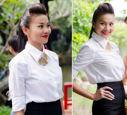 Mỹ nhân Việt đẹp tinh khôi khi ăn mặc giản dị 5