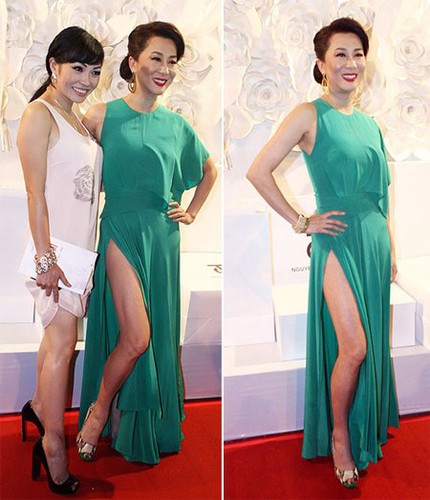 Sao Việt v&eacute;n v&aacute;y khoe ch&acirc;n kiểu Angelina 8