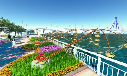 L&agrave;m đường hoa xu&acirc;n 17 tỷ đồng biểu tượng rắn 2