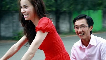 Showbiz Việt: Những cặp đ&ocirc;i "chồng thấp vợ cao" 4