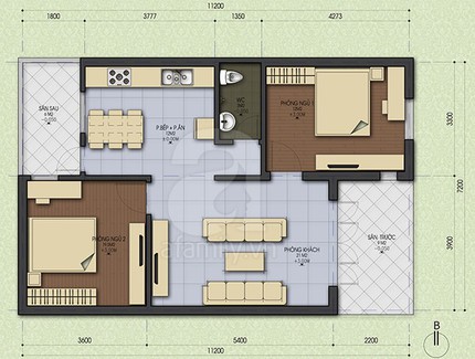 Cải tạo nh&agrave; 77m&sup2; tho&aacute;ng m&aacute;t v&agrave; đủ s&aacute;ng 1