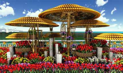 L&agrave;m đường hoa xu&acirc;n 17 tỷ đồng biểu tượng rắn 6