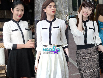 Mỹ nh&acirc;n Việt đọ nhan sắc khi "đụng h&agrave;ng" 8