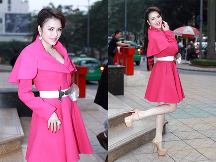Mặc đồ dạo phố giao m&ugrave;a đẹp như sao Việt 8